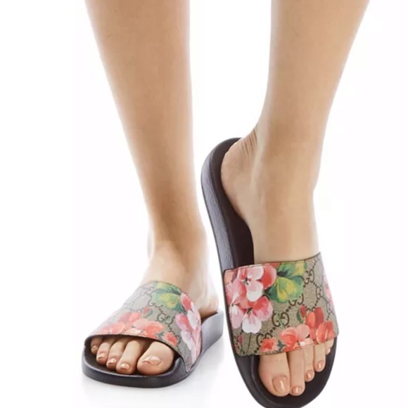 gucci blooms slides